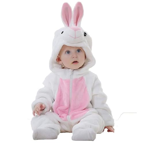 Neugeborenes Baby Strampler, osterhasen kostüm, Baby Osterhasen Outfits Hase Strampler, Baby Cosplay Ostern Strampler Outfit Baby bedrucktes Häschen Set Cartoon Jumpsuit Babykleidung Jungen Mädchen von GZYshoyao