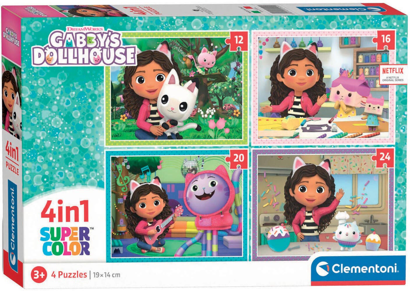 Clementoni Gabby's Dollhouse Puzzles 4-in-1 von Gabby's Dollhouse