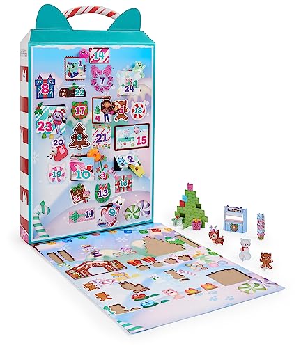 Gabby's Dollhouse, Adventskalender mit 24 Überraschungen, Figuren, Aufklebern und Puppenhaus-Zubehörteilen, Geschenk für Kinder ab 3 Jahren von Gabby's Dollhouse