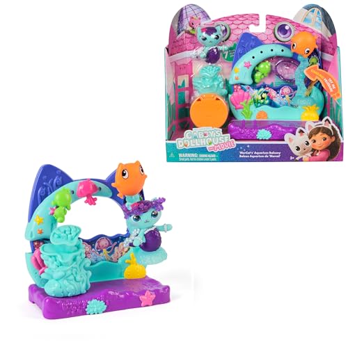 Gabby’s Dollhouse: Der Film – Balkon-Spielset "Merkätzchens Aquarium", 7-teiliges Set mit Katzenfigur und Puppenhaus Zubehörteilen, für Kinder ab 3 Jahren Gabby’s Dollhouse: Der Film – Balkon-Spielset "Merkätzchens Aquarium", 7-teiliges Set mit Katzenfigur und Puppenhaus Zubehörteilen, für Kinder ab 3 Jahren von Gabby's Dollhouse