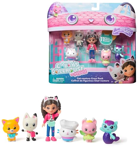 Gabby’s Dollhouse: Der Film – Cat-venture Crew Figuren-Set, 11-teiliges Spielset mit Gabby, Katzenfreunden & Zubehörteilen, für Kinder ab 3 Jahren Gabby’s Dollhouse: Der Film – Cat-venture Crew Figuren-Set, 11-teiliges Spielset mit Gabby, Katzenfreunden & Zubehörteilen, für Kinder ab 3 Jahren von Gabby's Dollhouse