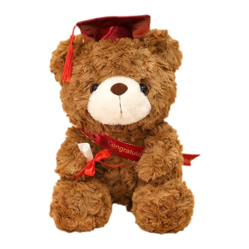 Gacqpli Abschlussgeschenk Stoffbär – 9 Zoll Abschlussgeschenke Stofftier Plüschtier, Stoffbär Mit Graduiertenmütze Für Mädchen Jungen Glückwunschparty von Gacqpli