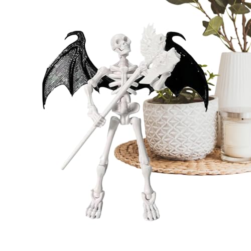 Gacqpli Actionfigur Skelett Beweglich | Schreibtisch Deko Figur Spielzeug,Artikuliertes Montagespielzeug Für Kreativspiel Sammler Fantasy Liebhaber Fotografie Vitrine Bücherregal Fensterbank Gacqpli Actionfigur Skelett Beweglich | Schreibtisch Deko Figur Spielzeug,Artikuliertes Montagespielzeug Für Kreativspiel Sammler Fantasy Liebhaber Fotografie Vitrine Bücherregal Fensterbank von Gacqpli