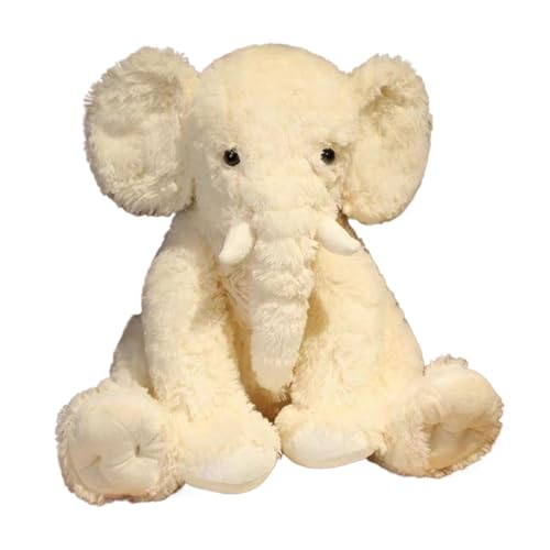 Gacqpli Elefanten-Plüschtier - 45cm Kinder Elefant Plüsch Puppe, Sitzend Kuschelige Plüschelefant, Weiche Und Gemütliche Puppe, Schlafender Begleiter von Gacqpli