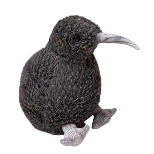 Gacqpli Kiwi-Vogel-Plüschtier – Stofftier, Pelzige Kiwi-Plüschpuppe, Vogel-Stofftier, Realistisches Simulations-Vogelspielzeug von Gacqpli