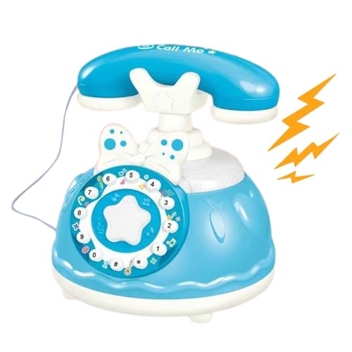 Gacqpli Lernspielzeug für Kinder,Lernspielzeug für Babys - Simulation Telefon Retro Kinder Lernspielzeug,Vorschulpädagogisches Hausspiel, realistisches Kinderspielzeug für Kindergarten und Kinder von Gacqpli