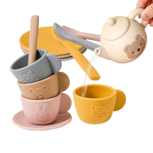 Gacqpli Teeparty-Set,Rollenspielset Mit Und 4 Tassen - Pädagogisches Lernspielzeug Rollenspiel Für Kinder Ab 3 Jahren Gacqpli Teeparty-Set,Rollenspielset Mit Und 4 Tassen - Pädagogisches Lernspielzeug Rollenspiel Für Kinder Ab 3 Jahren von Gacqpli