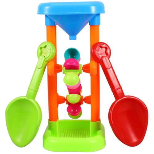 Gadpiparty 1 Set Doppel-Sandrad Strandspielzeug-Set Kinder-Strandspielzeug Mit 2 Schaufeln Sand Wasserrad Strandspielzeug Fließender Sand Und Wasser Integrierter Trichter Oben Und Räder Für von Gadpiparty