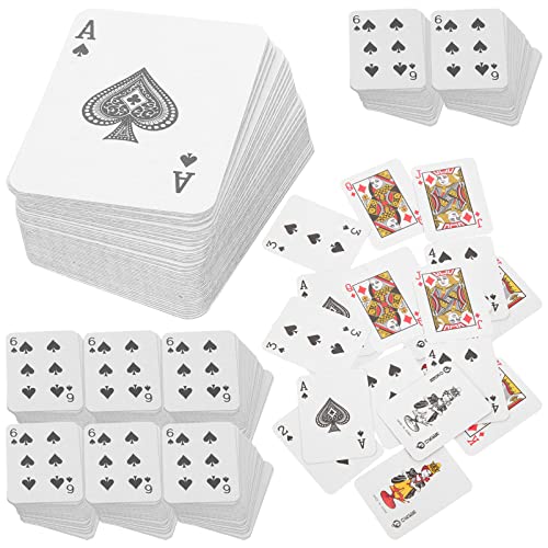 Gadpiparty 10 Sets Mini-Pokerkarten Spielkarten Miniatur-Kartenset Kleine -Spielkarten Für Kinder Erwachsene Tolles Neuheitsgeschenk Partybevorzugung von Gadpiparty