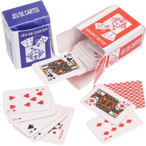Gadpiparty 10 Stück Miniatur Spielkarten Für Puppenhaus, 1:12 Mini Pokerkarten Aus Beschichtetem Papier, Perfekt Für Puppenliebhaber Und Kreative Szenarien Gadpiparty 10 Stück Miniatur Spielkarten Für Puppenhaus, 1:12 Mini Pokerkarten Aus Beschichtetem Papier, Perfekt Für Puppenliebhaber Und Kreative Szenarien von Gadpiparty