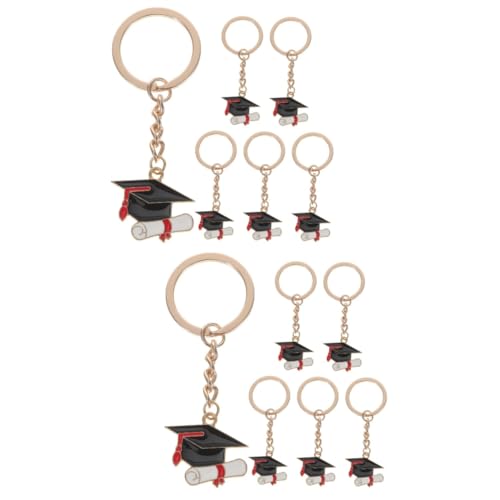 Gadpiparty 2 Sätze Arzt Hut Schlüsselanhänger Kappen Abschluss Ringe Kette Schülergeschenke Graduation Schlüsselanhänger Stitch Schlüsselhalter Kreative -schlüsselanhänger 6 Stück * 2 von Gadpiparty