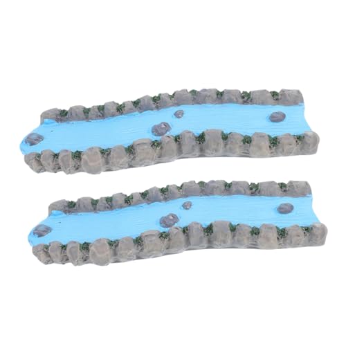 Gadpiparty 2 Stück Miniatur Garten Wasserlauf Teiliges Harz Bach Dekor für Sandtisch Landschaftsbau Psychologische Beratung DIY Mikro Fluss Accessoire zur Entspannung und Kreativen Gadpiparty 2 Stück Miniatur Garten Wasserlauf Teiliges Harz Bach Dekor für Sandtisch Landschaftsbau Psychologische Beratung DIY Mikro Fluss Accessoire zur Entspannung und Kreativen von Gadpiparty