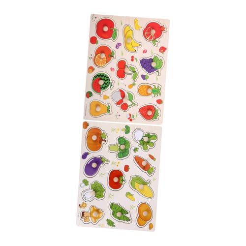 Gadpiparty 2 Stück Teiliges Montessori Holzpuzzle mit Gemüse und Obstmotiven Stabiles Lernspielzeug für Kleinkinder Erkennung Feinmotorik und Sozialem im Kindergarten Gadpiparty 2 Stück Teiliges Montessori Holzpuzzle mit Gemüse und Obstmotiven Stabiles Lernspielzeug für Kleinkinder Erkennung Feinmotorik und Sozialem im Kindergarten von Gadpiparty