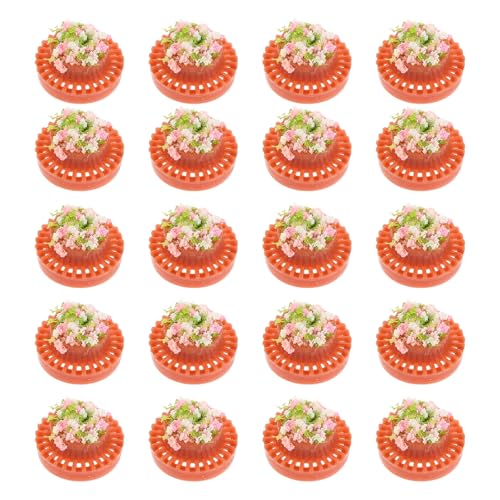 Gadpiparty 20 Stück Mini-Gartenpflanzenbeet: 1:300 Kunststoff-Simulations-Blumenpflanzgefäß, Basteln für Puppenhaus-Mikrolandschaft – Sandgarten-Ornamente Gadpiparty 20 Stück Mini-Gartenpflanzenbeet: 1:300 Kunststoff-Simulations-Blumenpflanzgefäß, Basteln für Puppenhaus-Mikrolandschaft – Sandgarten-Ornamente von Gadpiparty