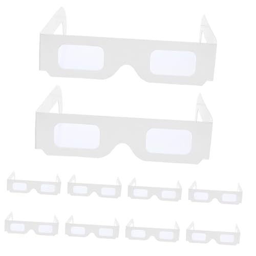Gadpiparty 25 Stück Teiliges Brillenset Weiße Diy-partybrille mit Regenbogen-lichteffekt Leichte Festival-dekoration für Karneval Lichtshows und Kreative Feiern Gadpiparty 25 Stück Teiliges Brillenset Weiße Diy-partybrille mit Regenbogen-lichteffekt Leichte Festival-dekoration für Karneval Lichtshows und Kreative Feiern von Gadpiparty