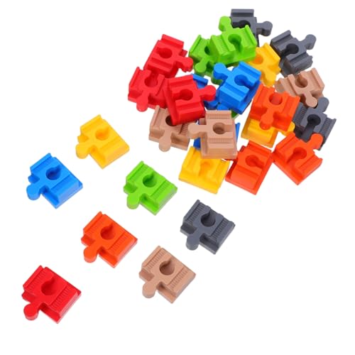 Gadpiparty 28 Stück Teiliges Bunte Holzschienenverbinder Stabile Holzgleisanschlüsse für Spielerisch Kreativ Lernfördernd Einfache Montage Langlebiges Naturholz für Eisenbahn-erweiterungen Gadpiparty 28 Stück Teiliges Bunte Holzschienenverbinder Stabile Holzgleisanschlüsse für Spielerisch Kreativ Lernfördernd Einfache Montage Langlebiges Naturholz für Eisenbahn-erweiterungen von Gadpiparty