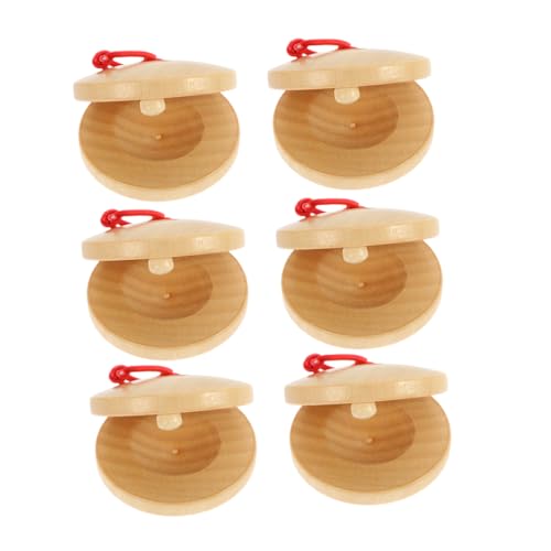 Gadpiparty 6 Stück Teiliges Holz Castanets Kleines Schlaginstrument für Langlebige Fingerklapper aus Schima Superba Fördert Kreativität und Rhythmusgefühl Pädagogisches Musikinstrument Gadpiparty 6 Stück Teiliges Holz Castanets Kleines Schlaginstrument für Langlebige Fingerklapper aus Schima Superba Fördert Kreativität und Rhythmusgefühl Pädagogisches Musikinstrument von Gadpiparty