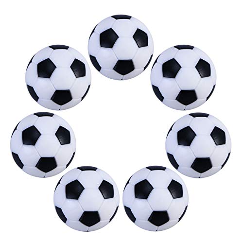 Gadpiparty 6Er-Pack 36 Mm Kickerbälle Mini-Tischfußball-Ersatz-Tischfußball-Spieltischgröße Tischsport-Fußbälle für Tischfußball-Zubehör (Schwarz Und Weiß) von Gadpiparty