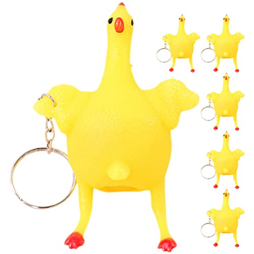 Gadpiparty 6stücke Teiliges Quetschspielzeug Hähnchen Schlüsselanhänger Lustiges Entspannungs- Für Partys Und Stressabbau Gadpiparty 6stücke Teiliges Quetschspielzeug Hähnchen Schlüsselanhänger Lustiges Entspannungs- Für Partys Und Stressabbau von Gadpiparty