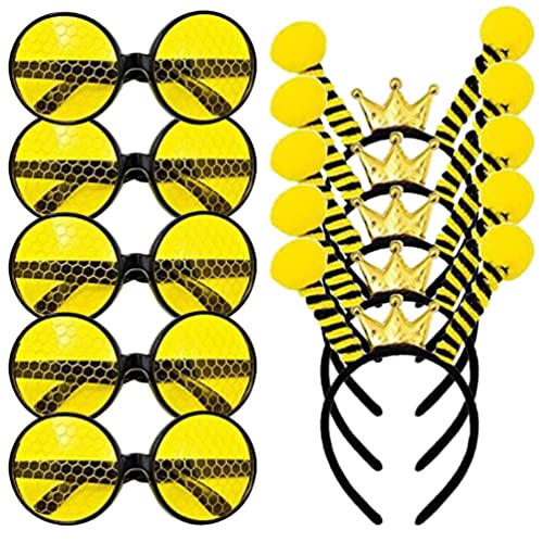 Gadpiparty Kostüme 10st Stirnbandbrille Biene Bienen-gastgeschenke Bienenhut Bopp Honigbienen e Bienen Stirnb?nder Sonnenbrillen Tier Sonnenbrille Kind Stoff Zubehör Halloween von Gadpiparty