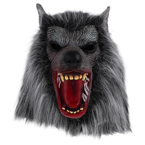 Gadpiparty Gesichtsmaske Halloween-Dekor Emulsion Gruselige Halloween-Masken Wolf-Halloween-Masken Halloween-Gruselmaske Halloween-Masken Für Erwachsene von Gadpiparty