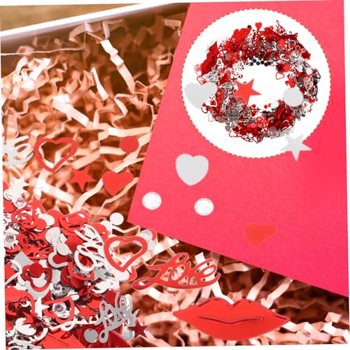 Gadpiparty Romantisches Valentinstag Konfetti PVC Dekoration für Hochzeit Party mit Roten Lippen Love Sternen und Wasserdiamanten Langlebig Einfach zu Streuen Vielseitig Einsetzbar Gadpiparty Romantisches Valentinstag Konfetti PVC Dekoration für Hochzeit Party mit Roten Lippen Love Sternen und Wasserdiamanten Langlebig Einfach zu Streuen Vielseitig Einsetzbar von Gadpiparty