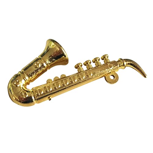 Gadpiparty Trompetenzubehör Musikinstrumente Erwachsene Alt Saxophon Modelle Ornament wunderschönes Instrumentendekor Mini-Instrumente Dekor Kuchen Statue Zylinder Dekorationen Kind schmücken von Gadpiparty