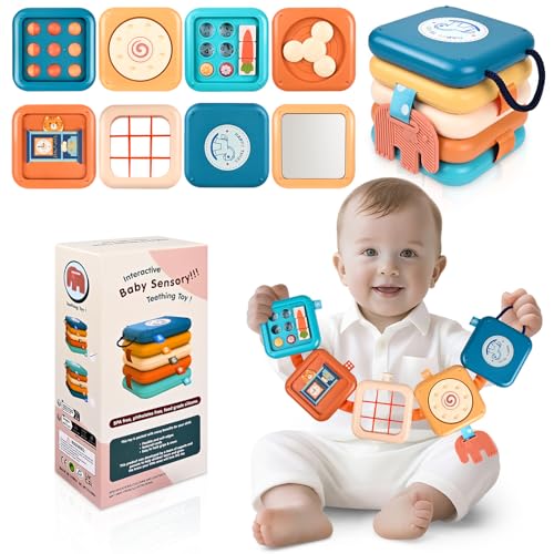 Gaethra Montessori Spielzeug Baby, 8-in-1 Motorikwürfel, Aktivitätswürfel für Kleinkinder, Tragbar Motorikspielzeug für Reisen, Geburtstags-, Weihnachts- und Ostergeschenk für Baby 18+ Monate Gaethra Montessori Spielzeug Baby, 8-in-1 Motorikwürfel, Aktivitätswürfel für Kleinkinder, Tragbar Motorikspielzeug für Reisen, Geburtstags-, Weihnachts- und Ostergeschenk für Baby 18+ Monate von Gaethra