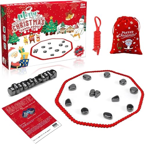 Magnetisches Schachspiel Set, Festliches Strategie-Brettspiel, Mit 20 Magnetischen Steinen, Neue Familien-Weihnachtsfeierspiel-Edition, 2024 New Magnetisches Schachspiel Set (A) von Gahwa