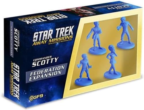 Gale Force Nine GF9STA09 Star Trek Away: Classic Federation Team 2: Scotty, Sulu, Uhura, Leslie[Expansion], S von Gale Force Nine