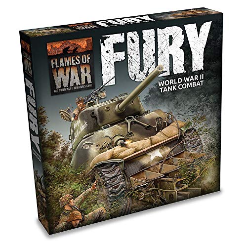 Flames of War - Fury: World War II Tank Combat (FWBX10) Starter Set (1x Tiger, 1x StuG, 2x Sherman, 1x M10) von Gale Force Nine