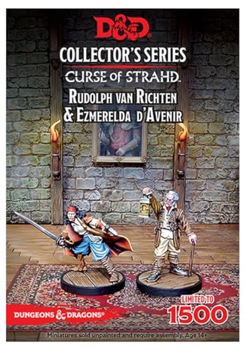 Gale Force Nine 71051 - D&D Curse of Strahd: Esmeralda D'Avenir & Rudolph van Richten (2 Figuren) von Gale Force Nine