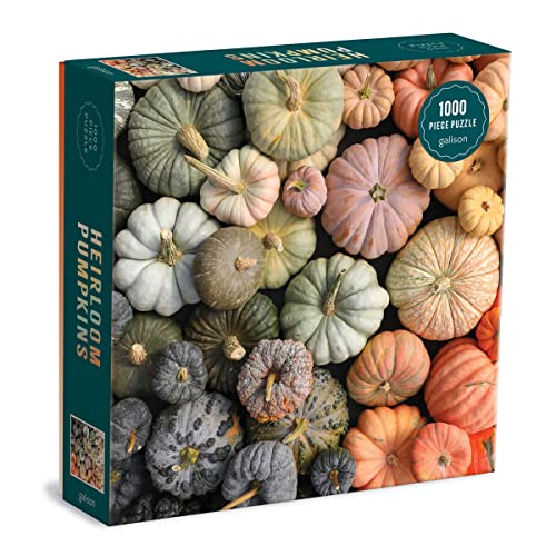 Galison 9780735369559 Heirloom Pumpkins 1000 Piece Puzzle in Square Box von Galison