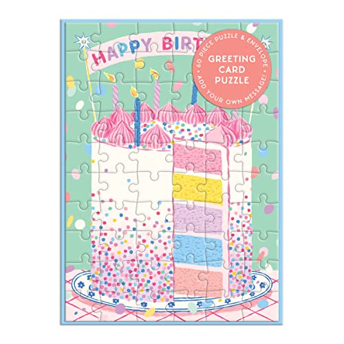 Confetti Birthday Cake Greeting Card Puzzle von Galison