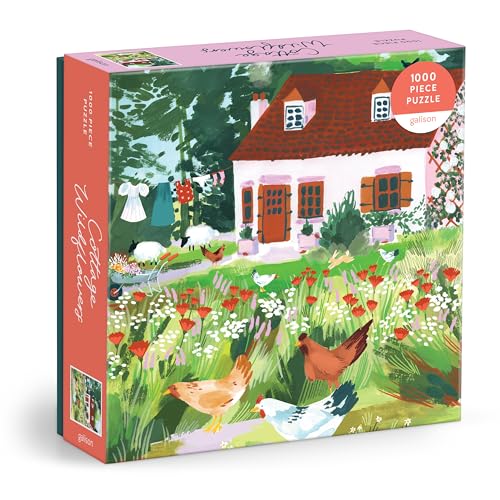 Cottage Wildflowers 1000 Piece Puzzle in a Square Box von Galison