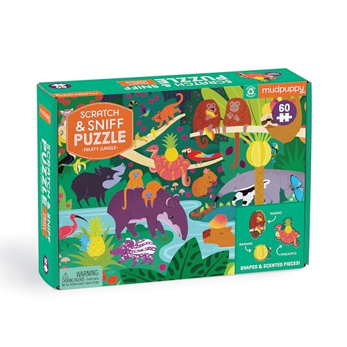 Fruity Jungle 60 Piece Scratch and Sniff Puzzle von MudPuppy