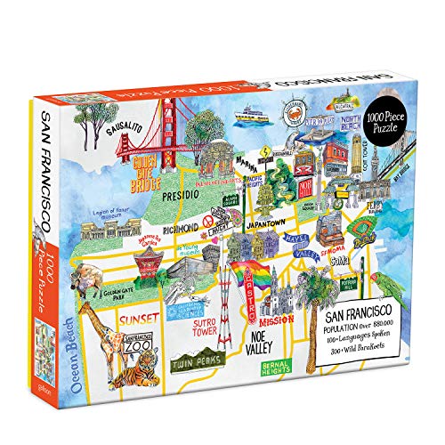 Galison 9780735364639 San Francisco 1000 Piece Puzzle von Galison