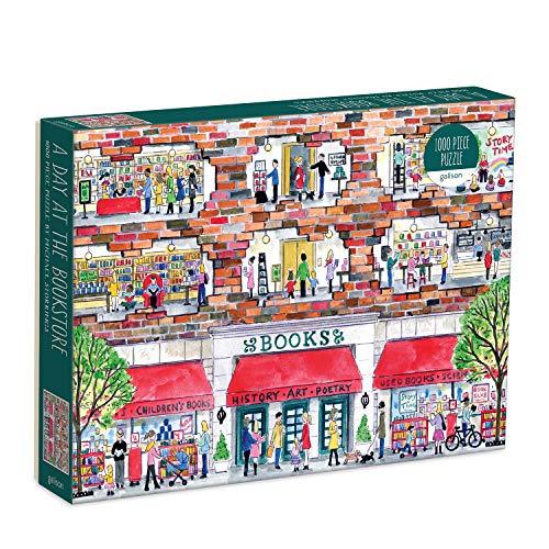 Galison 9780735367081 Michael Storrings A Day at The Bookstore 1000 Piece Puzzle von Galison