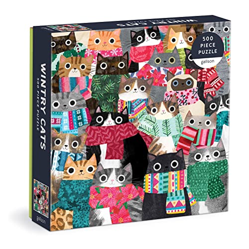 Galison 9780735373693 Wintry Cats Jigsaw Puzzle, Multicoloured, 500 Pieces Galison 9780735373693 Wintry Cats Jigsaw Puzzle, Multicoloured, 500 Pieces von Galison