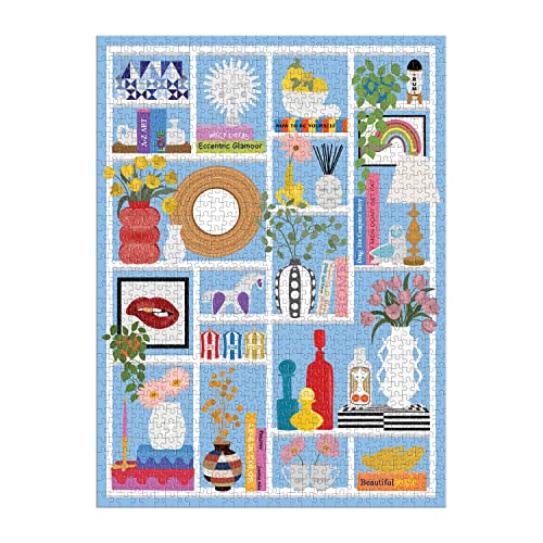 Galison 9780735375338 Jonathan Adler Shelfie Jigsaw Puzzle, Multicoloured, 1000 Pieces von Galison