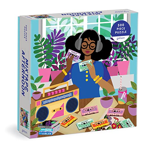 Galison 9780735375703 Mixtape Afternoon Jigsaw Puzzle, Multicoloured, 500 Pieces Galison 9780735375703 Mixtape Afternoon Jigsaw Puzzle, Multicoloured, 500 Pieces von Galison
