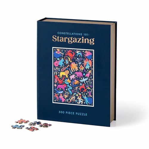 Galison 9780735377967 Constellations Stargazing 500 Piece Book Puzzle 500-teiliges Buchpuzzle, Sternbilder 101 von Galison