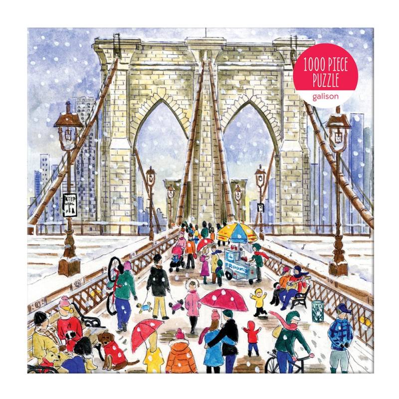 Galison Brooklyn Bridge ? 1000-teiliges Puzzle in einer Quadratischen Karton 1000 Teile Puzzle Galison-36267 von Galison