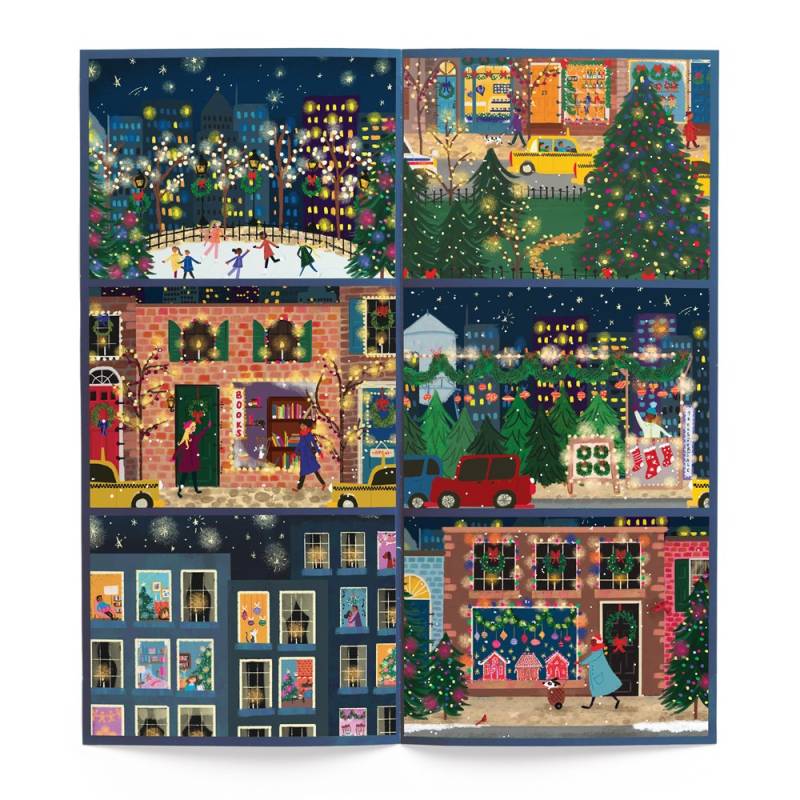 Galison Joy Laforme ? Winterlichter ? 12 Tage Puzzle mit 80 Teilen ? Feiertags-Countdown 80 Teile Puzzle Galison-37878 von Galison