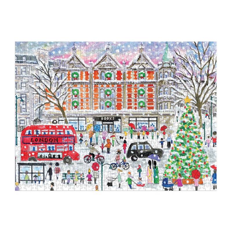 Galison Michael Storrings ? Weihnachten in London ? 1000-teiliges Puzzle 1000 Teile Puzzle Galison-37835 von Galison