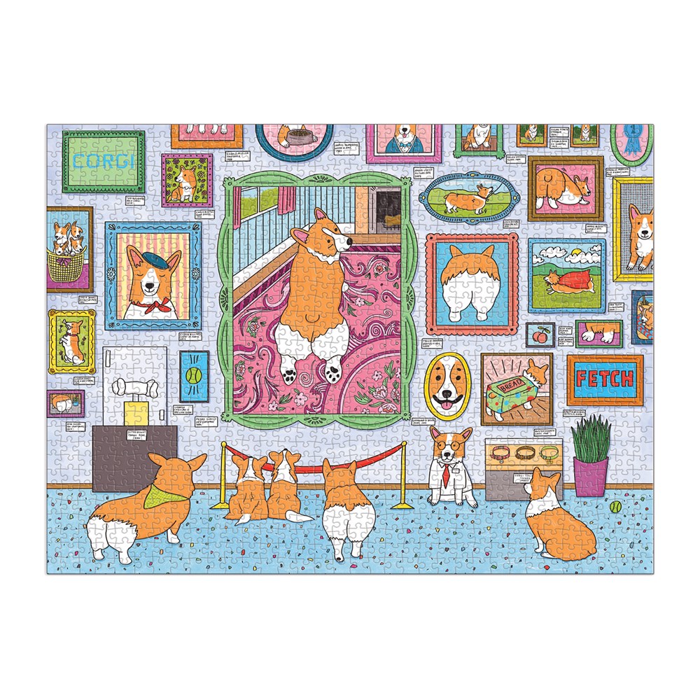 Galison Museum der Corgis ? 1000-teiliges Puzzle 1000 Teile Puzzle Galison-37046 von Galison