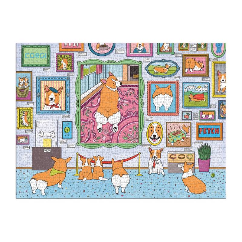 Galison Museum der Corgis ? 1000-teiliges Puzzle 1000 Teile Puzzle Galison-37046 von Galison