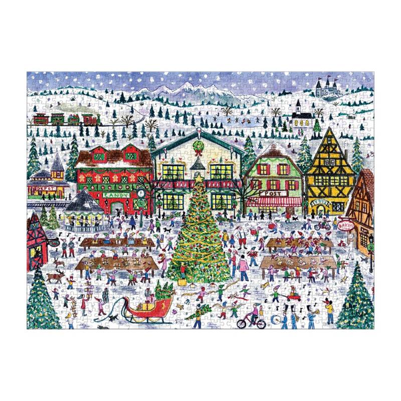 Galison Santa's Village - 1000-teiliges Puzzle 1000 Teile Puzzle Galison-36709 von Galison