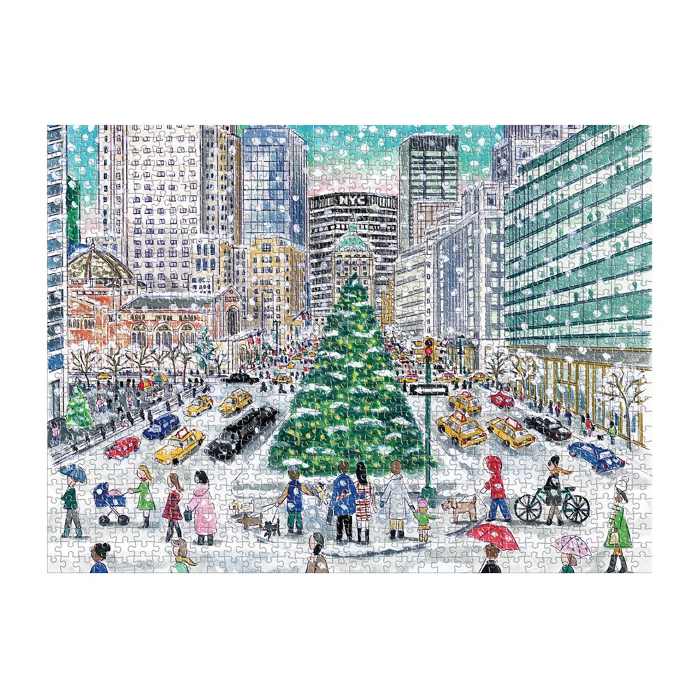 Galison Schneefall auf der Park Avenue ? 1000-teiliges Puzzle 1000 Teile Puzzle Galison-37198 von Galison