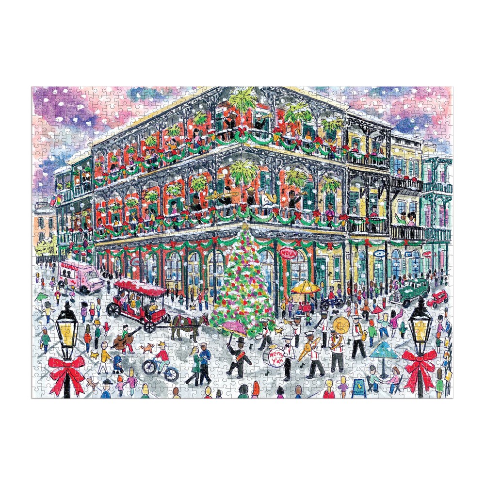 Galison Weihnachten in New Orleans ? 1000-teiliges Puzzle mit Quadratischer Box 1000 Teile Puzzle Galison-37585 von Galison